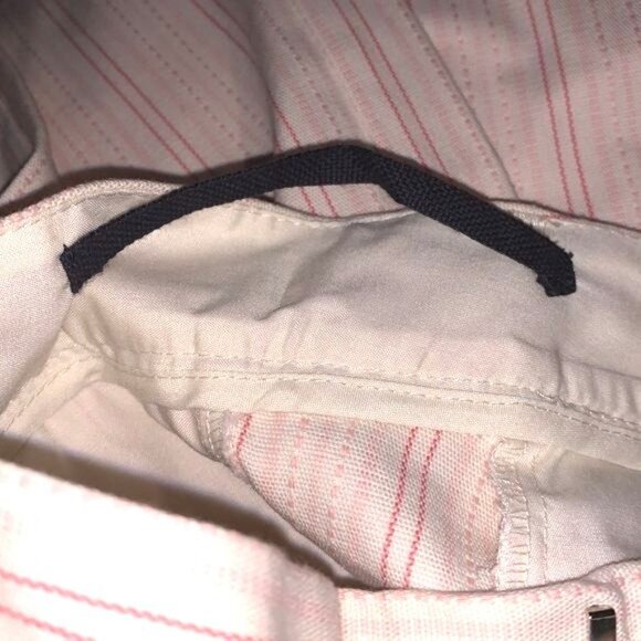 Gap Womens Beige & Pink Striped Stretch Pants Size 10 - Picture 3 of 12